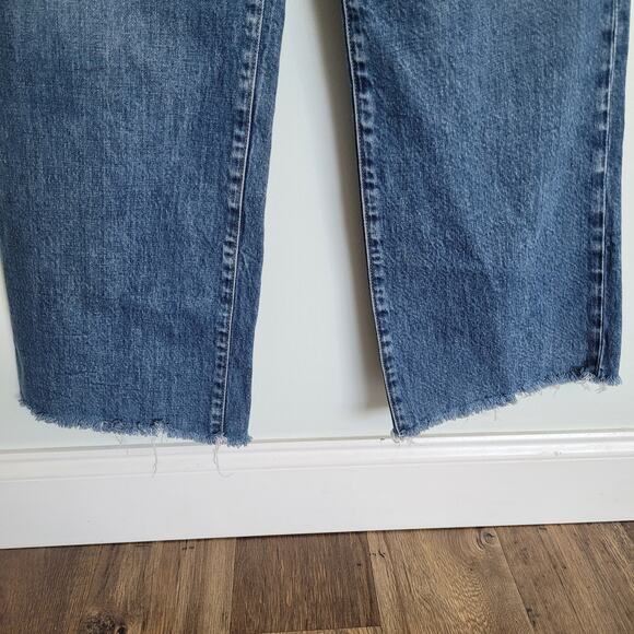 AG Adriano Goldschmied The Etta Women's Size 26 High Waisted Jeans Wide Leg Crop - Picture 15 of 16